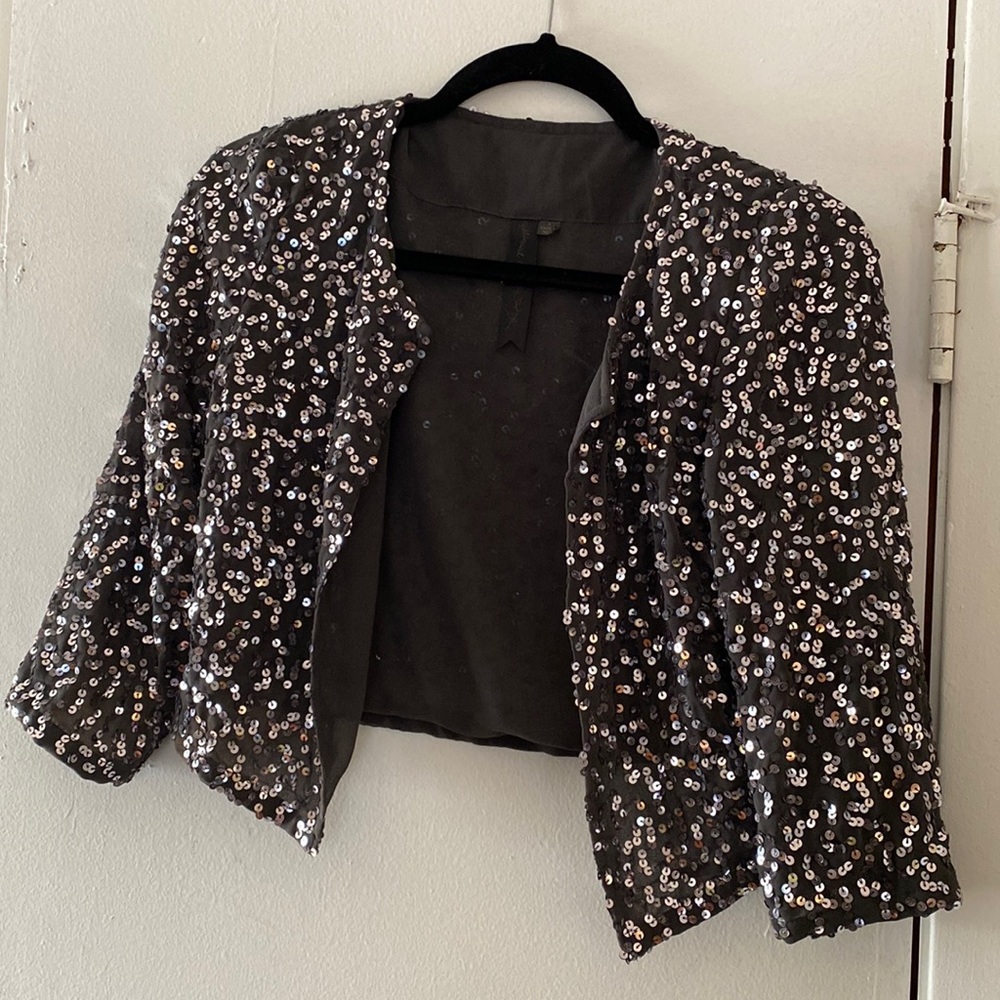 3/4 Grey Crop Jacket